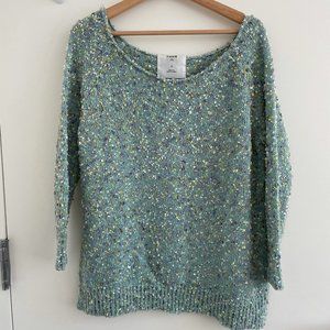 Anthropologies Style Off Shoulder Pastel Sweater